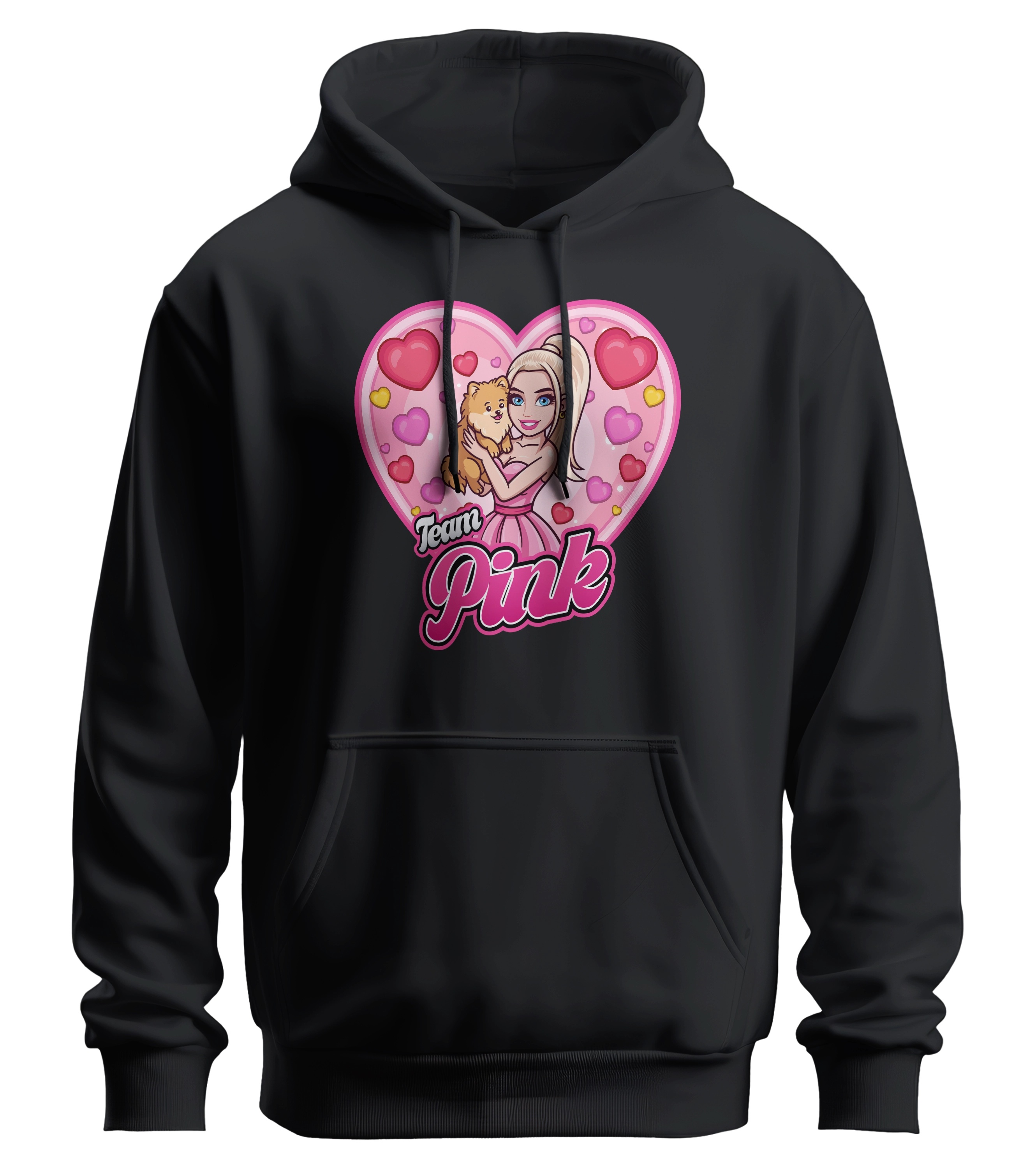 CanselGuel #TEAMPINK Valentinstag Bundle - Hoodie + Notizbuch + Gummibärchen + Autogrammkarte