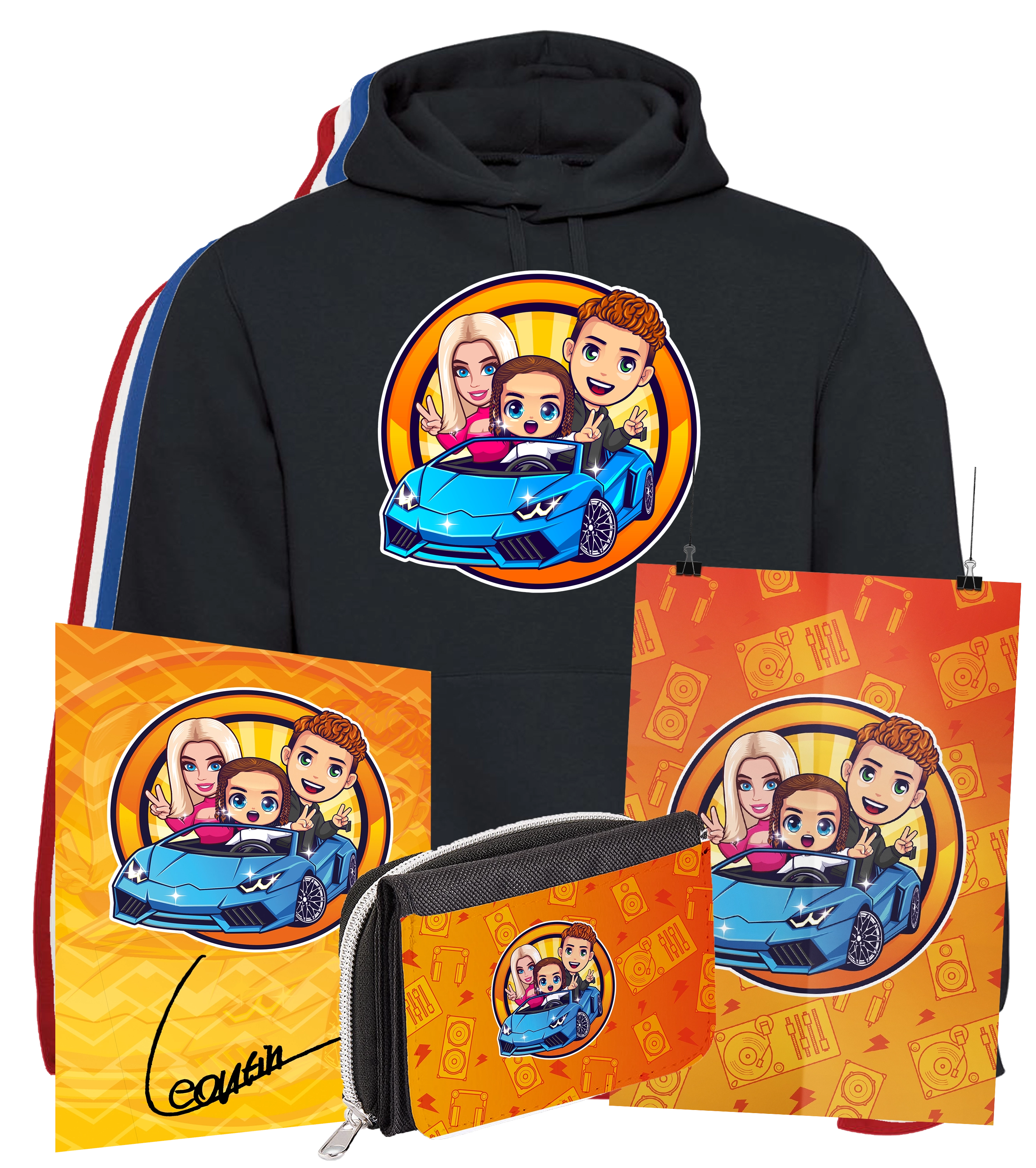 Leontin Song Bundle - Hoodie + Geldbörse + Poster DIN A3 + Autogrammkarte