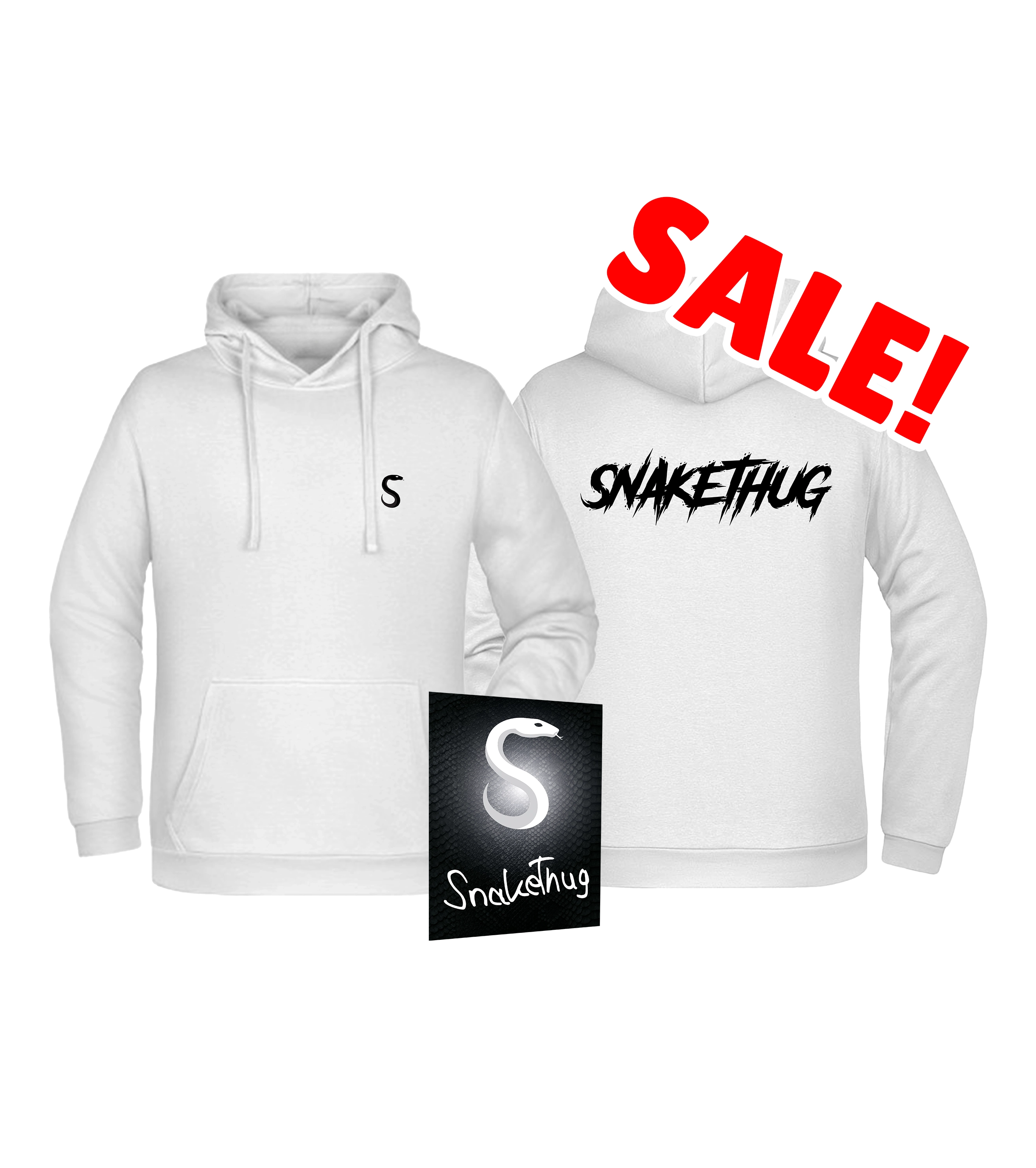 SnakeThug SALE - Signature Hoodie Bundle + Autogrammkarte (Weiß)
