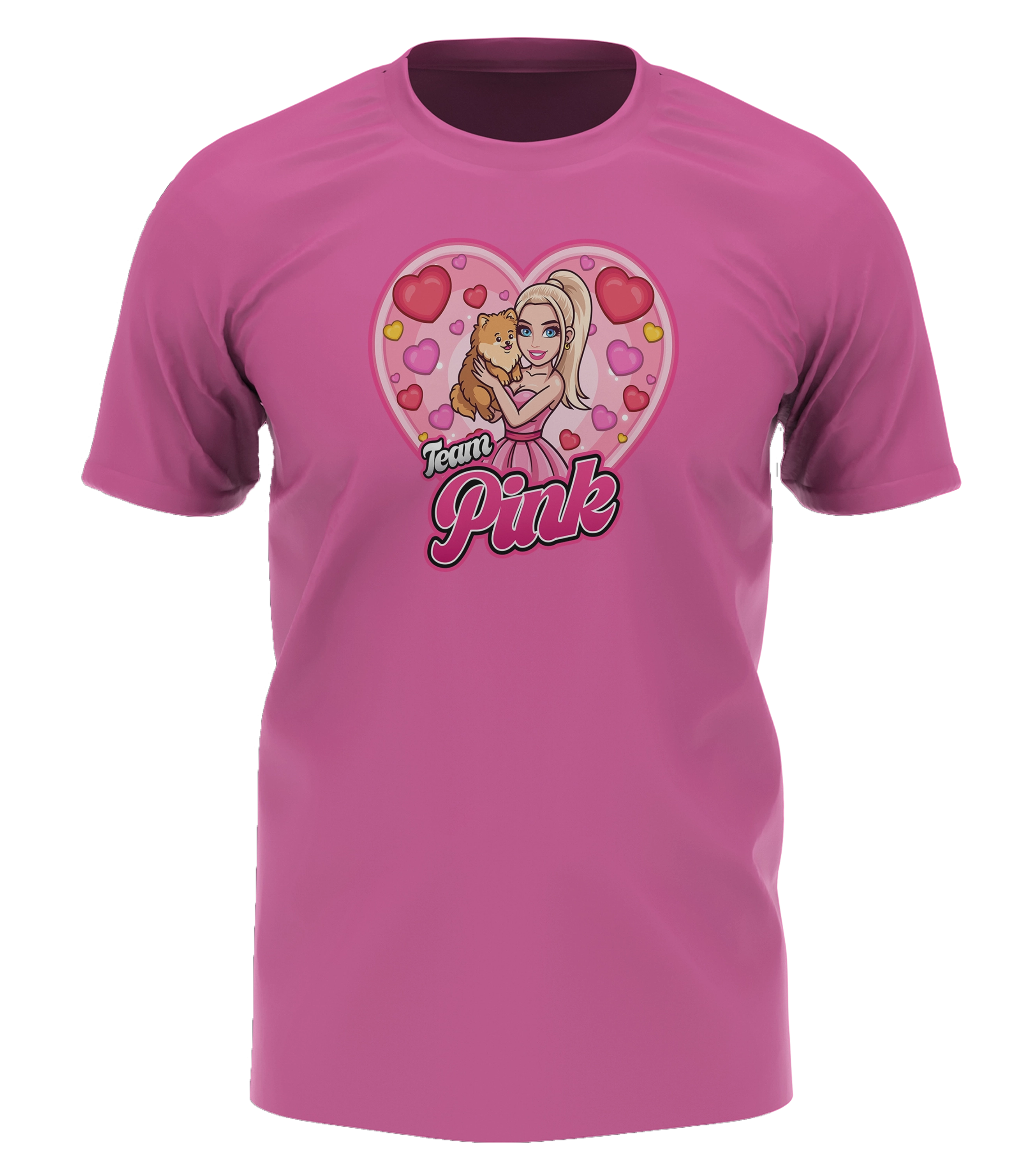 CanselGuel #TEAMPINK Valentinstag Bundle - T-Shirt + Notizbuch + Gummibärchen + Autogrammkarte