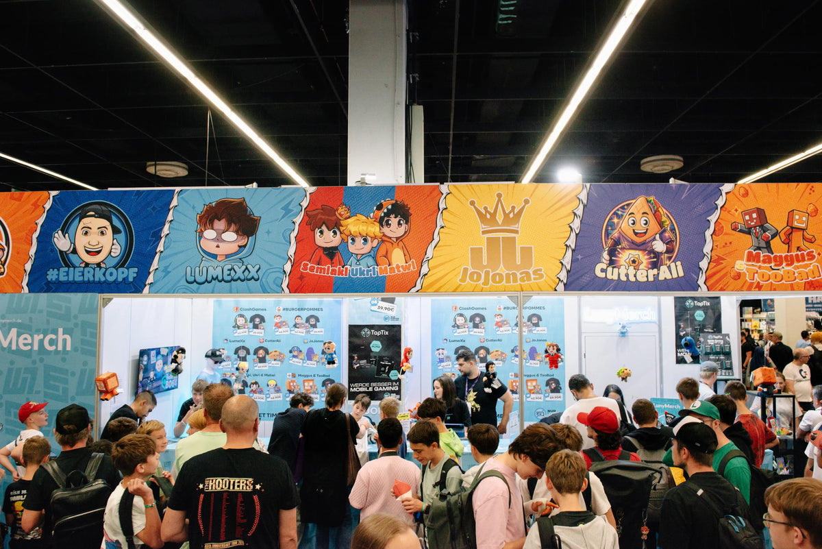 LunyMerch auf der gamescom 2026: Zehn Creator, ein Stand und über 2.500 glückliche Fans