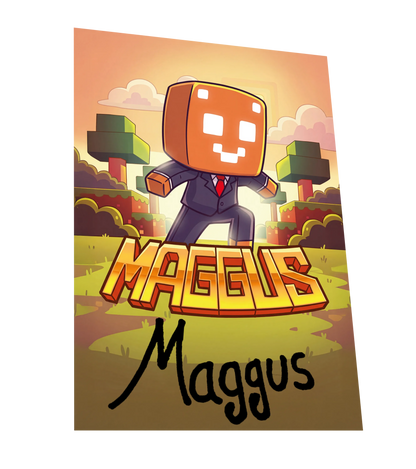Maggus - T-Shirt mit Brustprint + Autogrammkarte