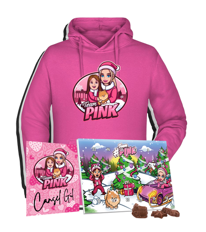 #TEAMPINK CanselGuel Adventskalender Bundle - Hoodie + Mini-Adventskalender + Autogrammkarte
