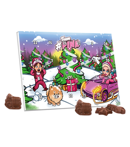 #TEAMPINK CanselGuel Adventskalender Bundle - Hoodie + Mini-Adventskalender + Autogrammkarte