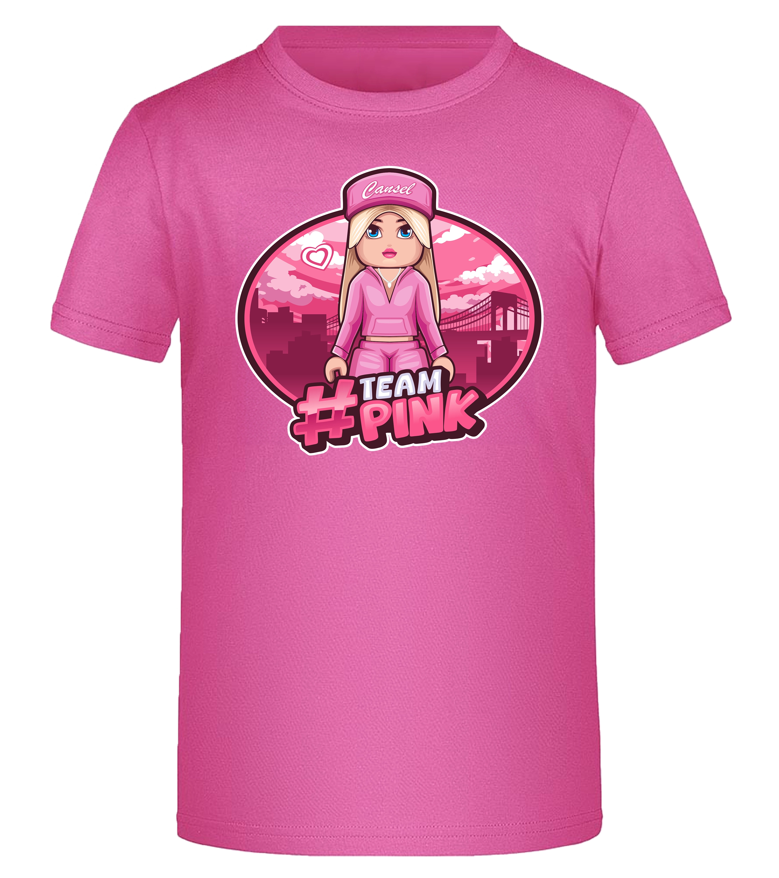 #TEAMPINK Canselguel Roblox Bundle - T-Shirt, Plüschtier & handsignierte Autogrammkarte