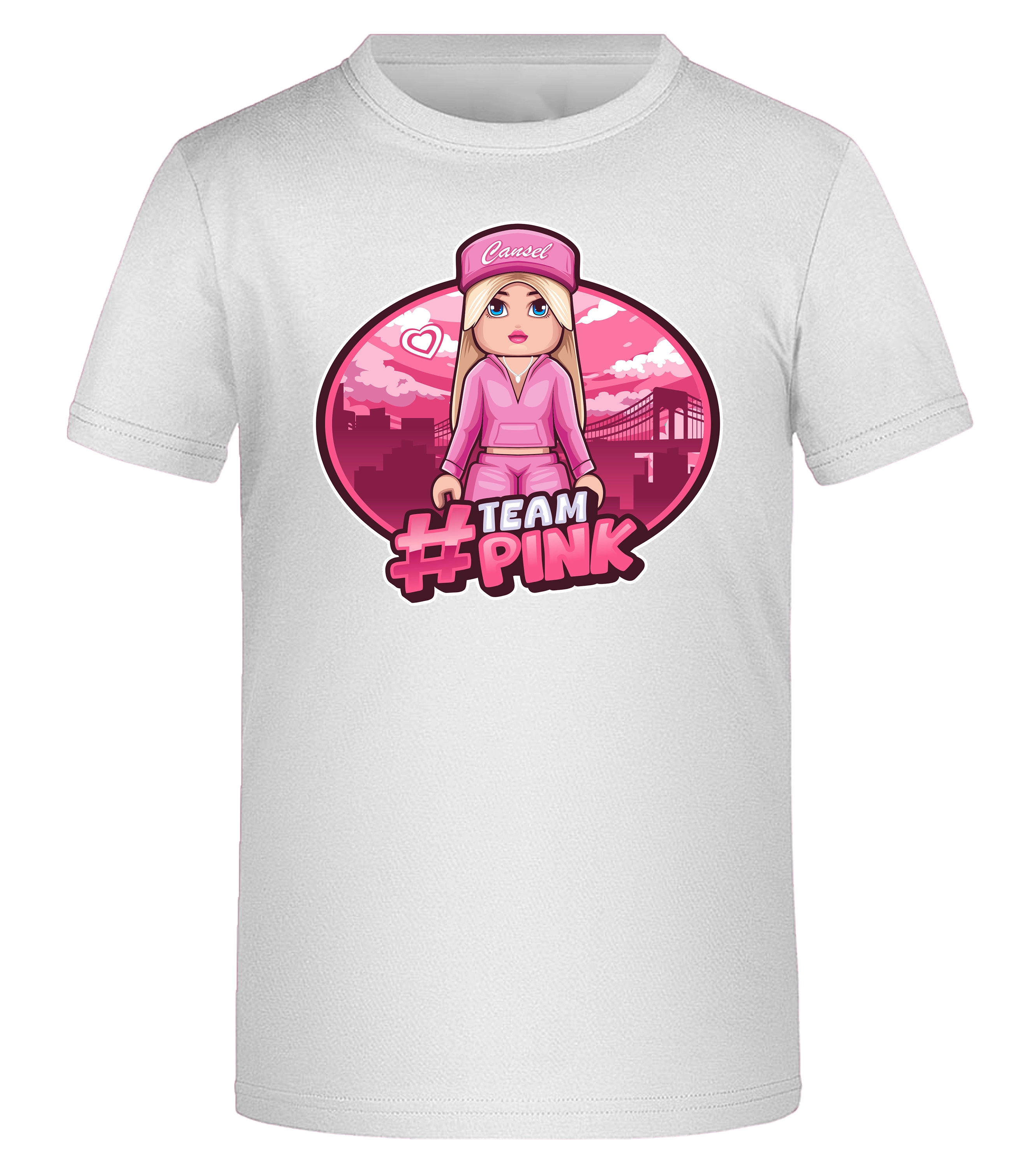 #TEAMPINK Canselguel Roblox Bundle - T-Shirt, Plüschtier & handsignierte Autogrammkarte