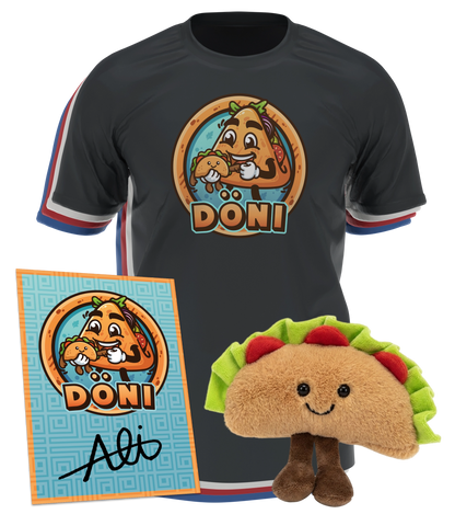 CutterAli Döni Bundle - T-Shirt + Döni Plushi + Autogrammkarte
