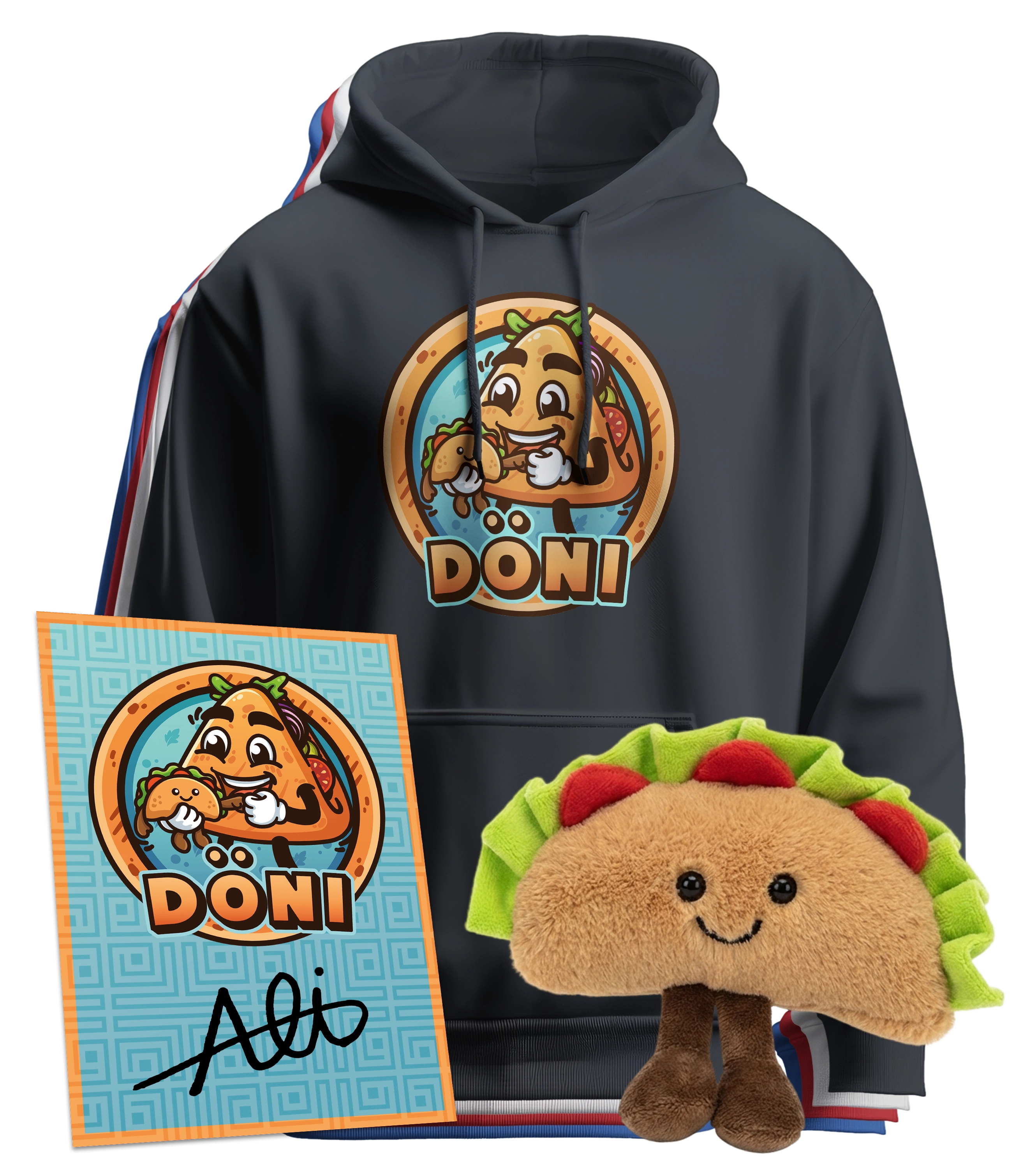 CutterAli Döni Bundle - Hoodie + Döni Plushi + Autogrammkarte