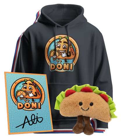 CutterAli Döni Bundle - Hoodie + Döni Plushi + Autogrammkarte