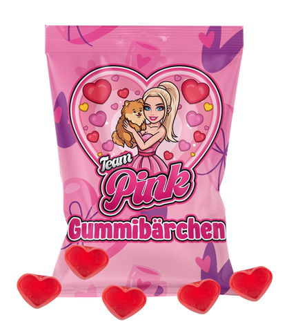 CanselGuel #TEAMPINK Valentinstag Bundle - Hoodie + Notizbuch + Gummibärchen + Autogrammkarte