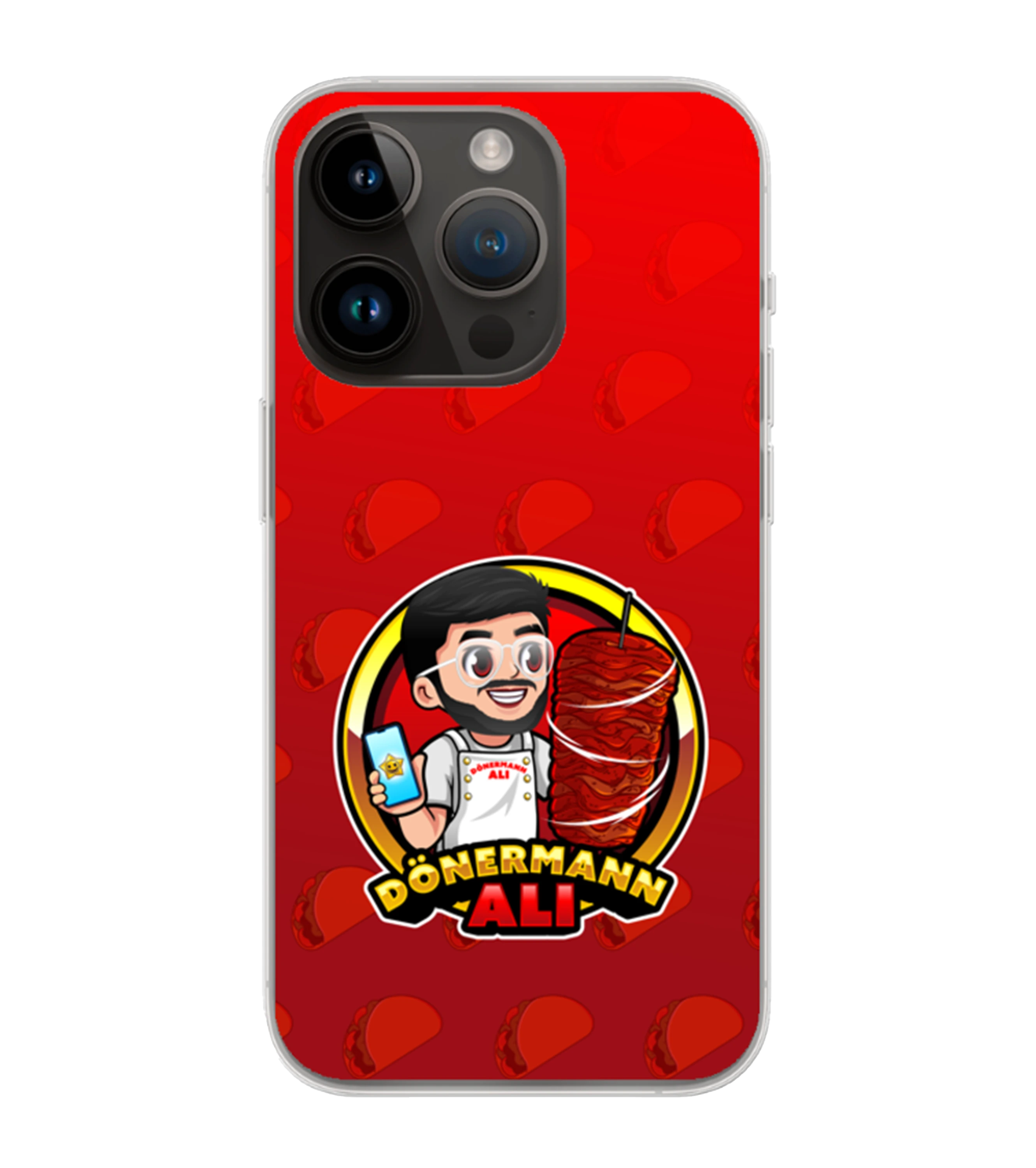 CutterAli Special Edition Handyhülle (Soft Case Transparent mit Hintergrund)