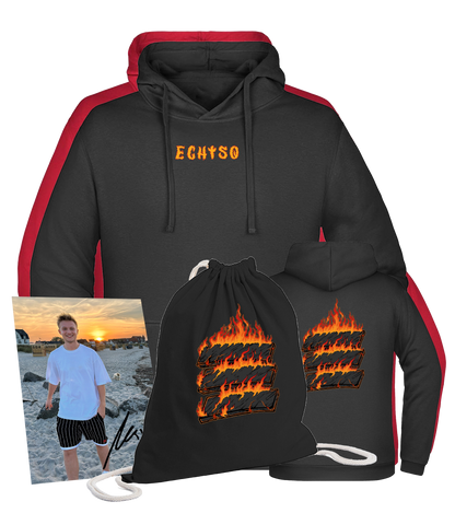 Echtso Bundle - Hoodie + Turnbeutel + handsignierte Autogrammkarte