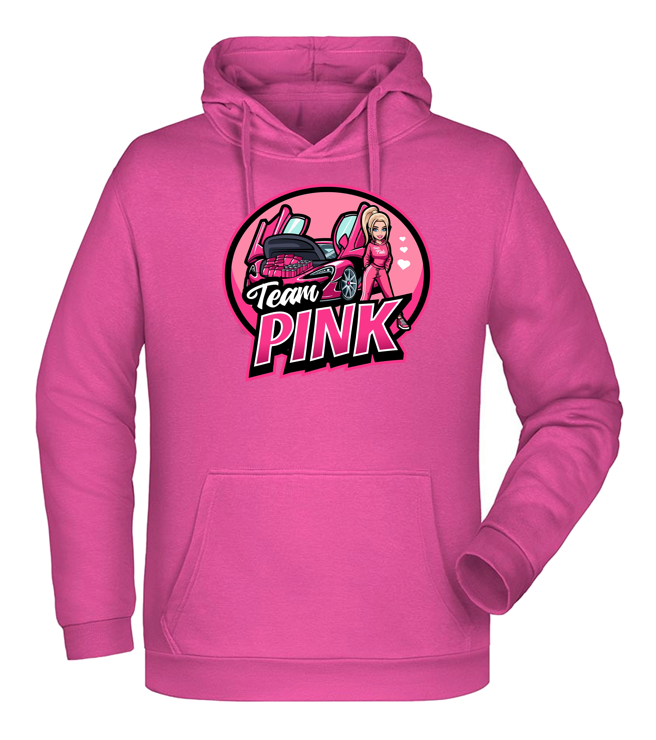 #TEAMPINK Canselguel - Hoodie + #TeamPink Drink + Schlüsselanhänger + Turnbeutel & handsignierte Autogrammkarte