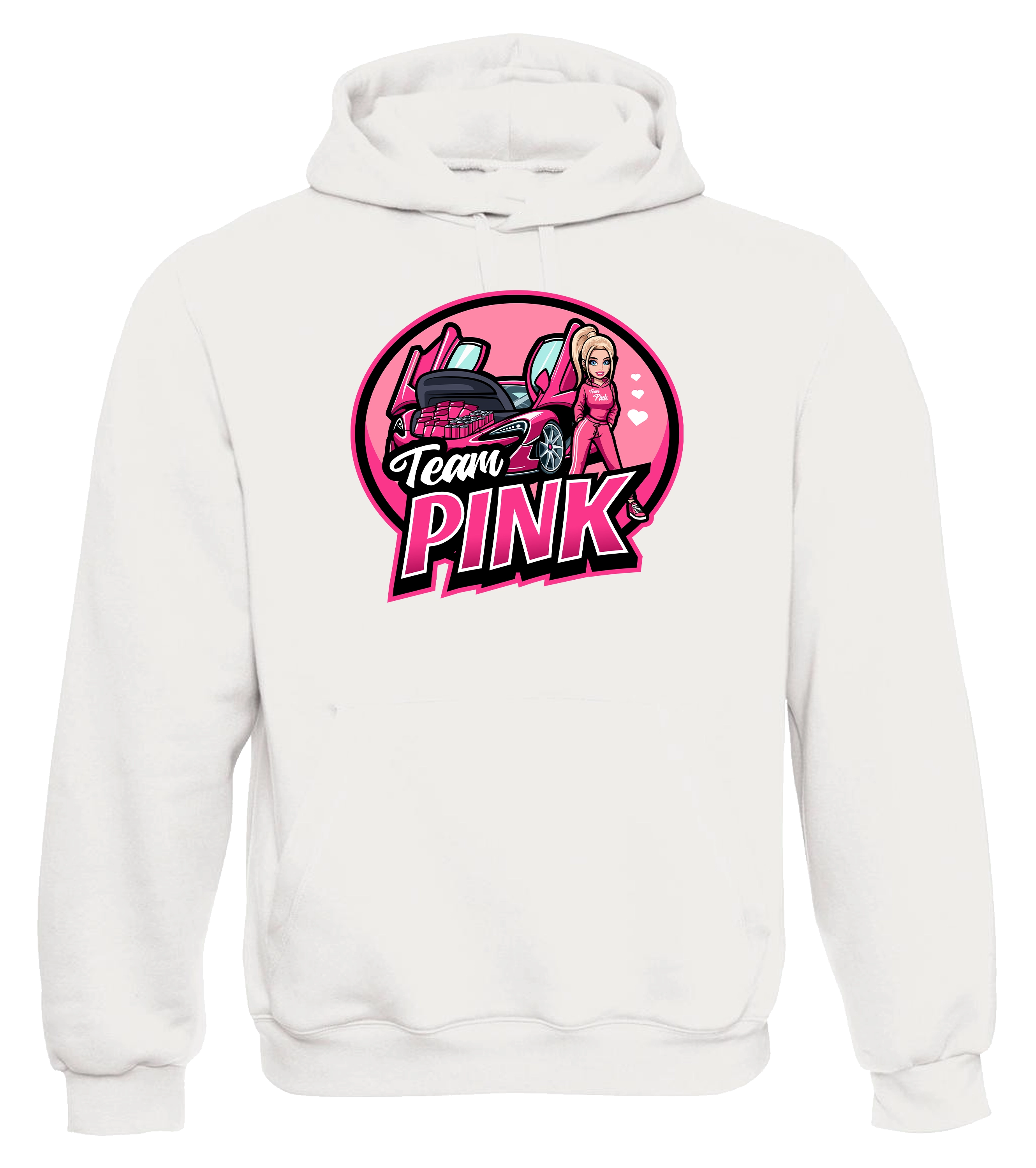 #TEAMPINK Canselguel - Hoodie + #TeamPink Drink + Schlüsselanhänger + Turnbeutel & handsignierte Autogrammkarte