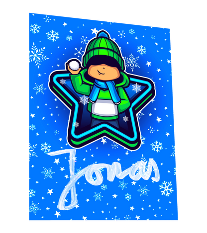 Jo Jonas Winter Bundle - Hoodie + Brawl Stars Plushi + handsignierte Autogrammkarte