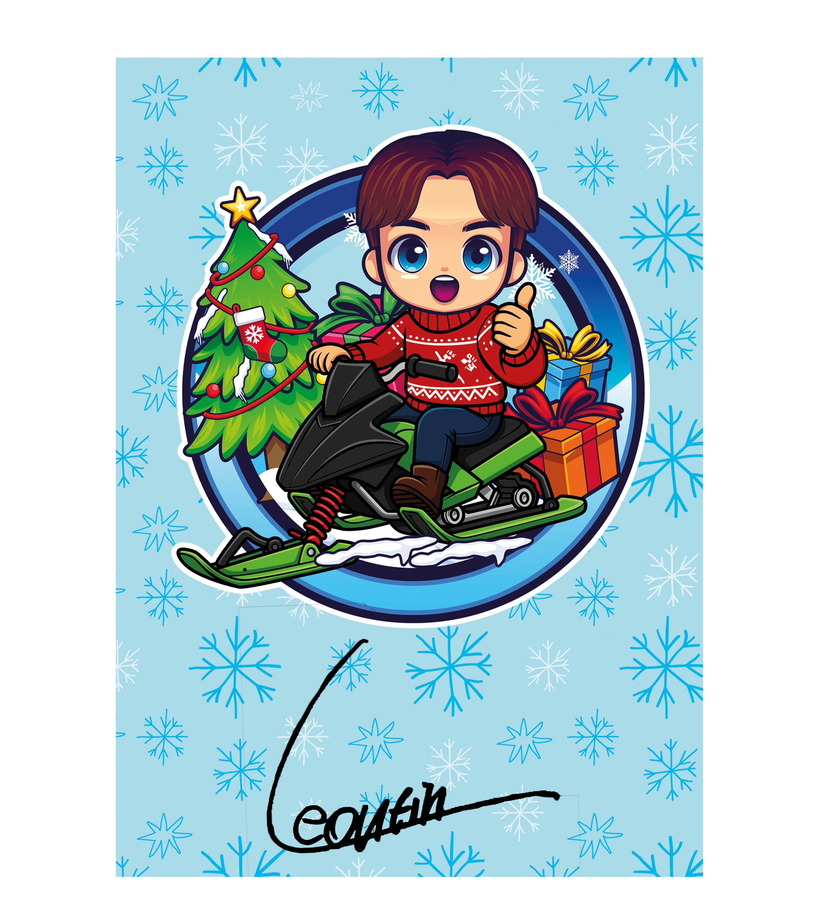 Leontin Weihnachts Bundle - Hoodie + Tasse + Sticker + Autogrammkarte