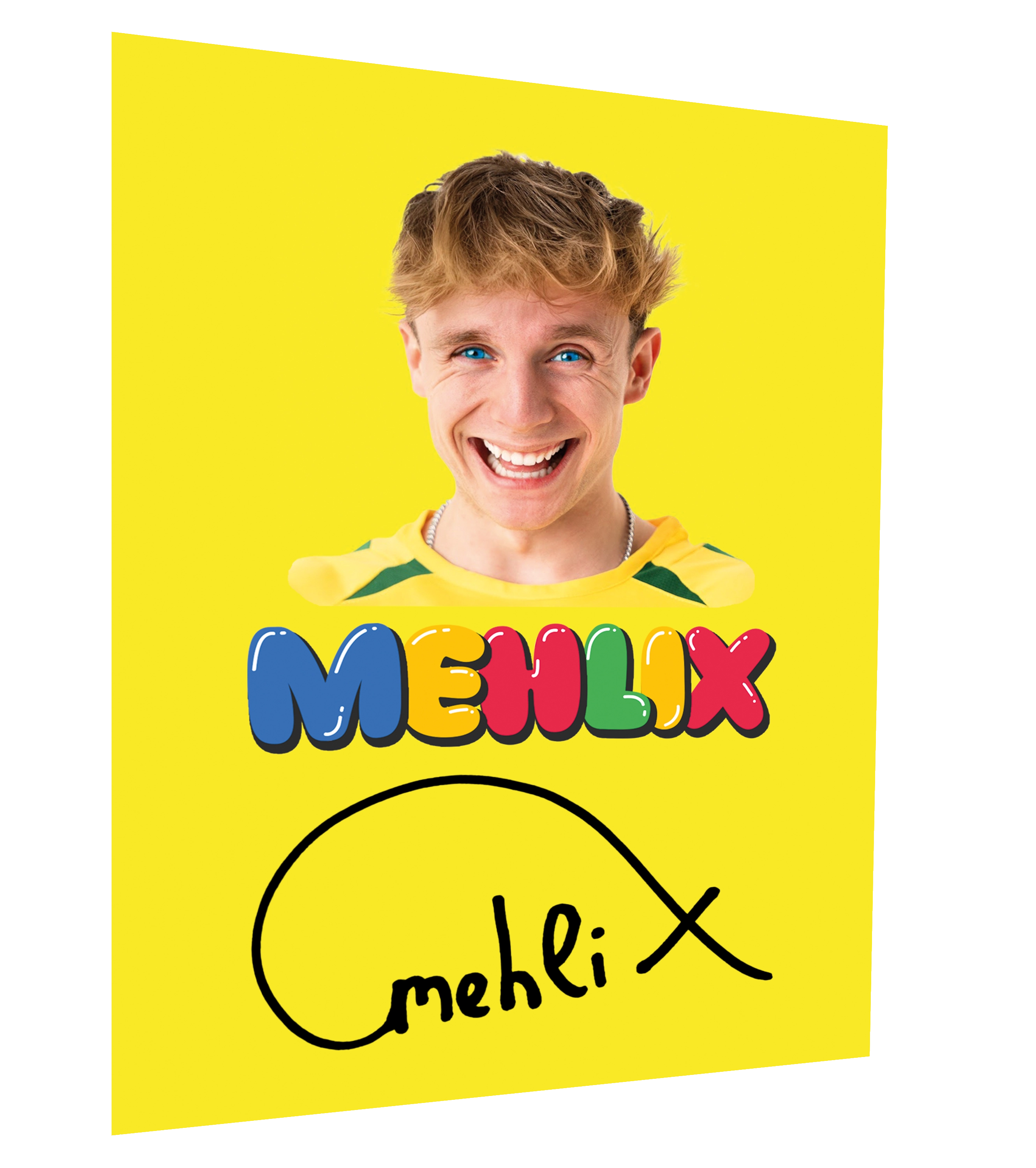Mehlix Trampolinpark Bundle - T-Shirt + Schlüsselanhänger + Autogrammkarte