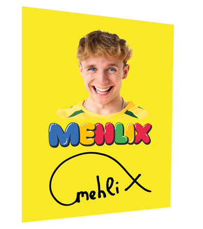 Mehlix Trampolinpark Bundle - T-Shirt + Schlüsselanhänger + Autogrammkarte