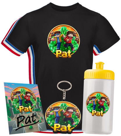 Pat - T-Shirt + Flasche + Schlüsselanhänger + Autogrammkarte
