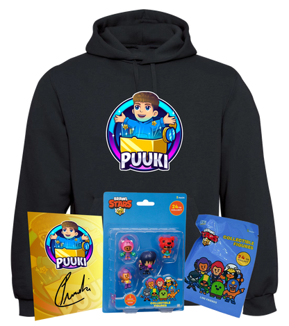 Puuki Bundle - Hoodie + 5er Set BS-Toys + Überraschungsbeutel BS-Toys + Autogrammkarte