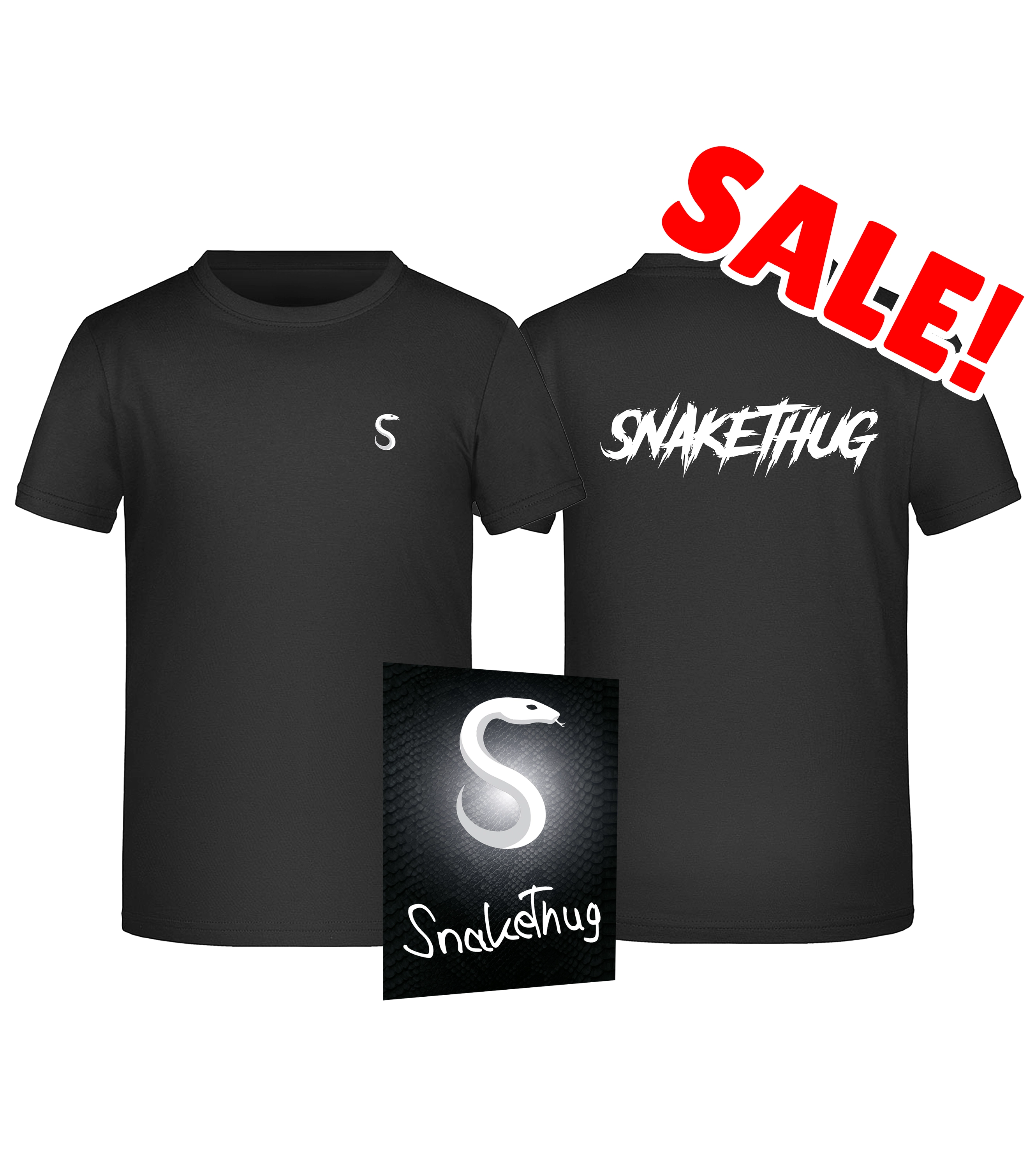 SnakeThug SALE - T-Shirt Bundle + Autogrammkarte (Schwarz)