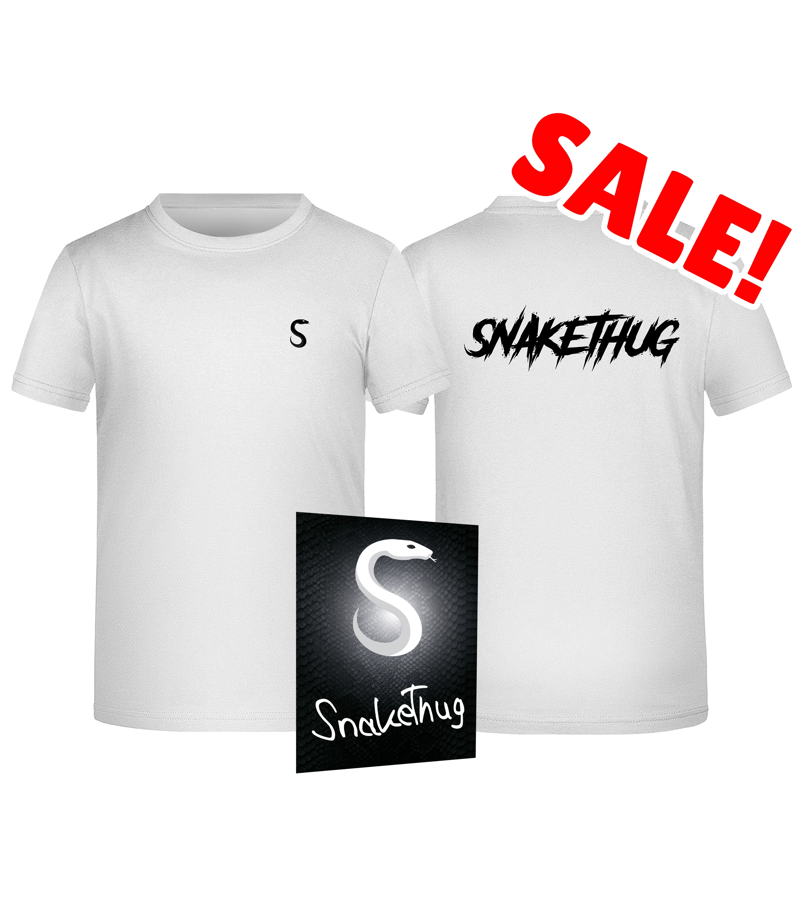 SnakeThug SALE - T-Shirt Bundle + Autogrammkarte (Weiß)