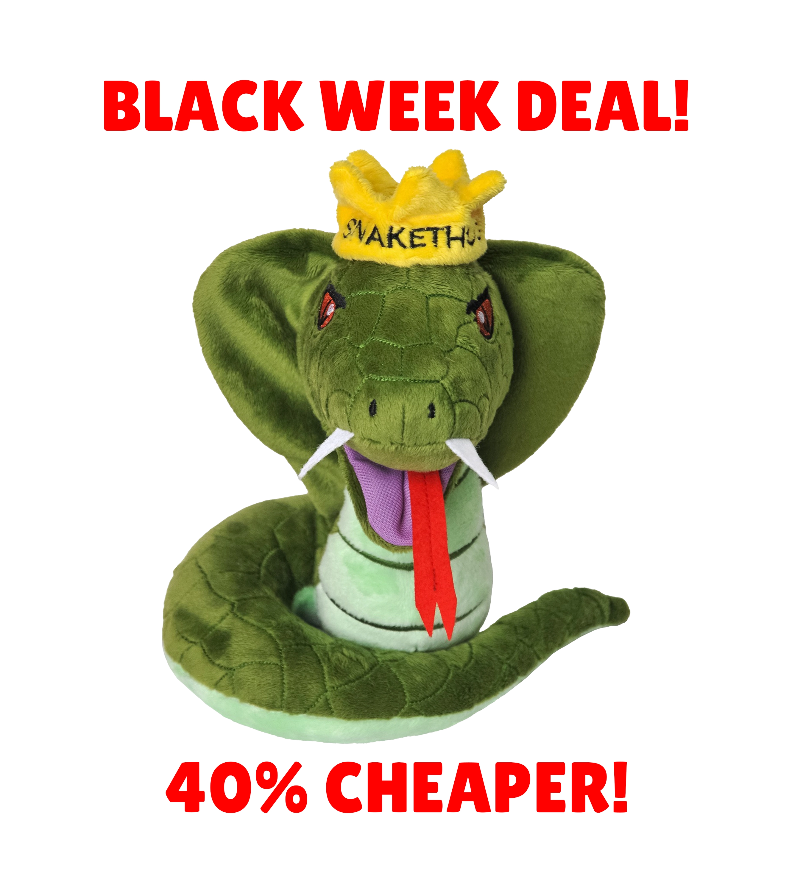 SnakeThug BLACK WEEK - Cobra Plushie