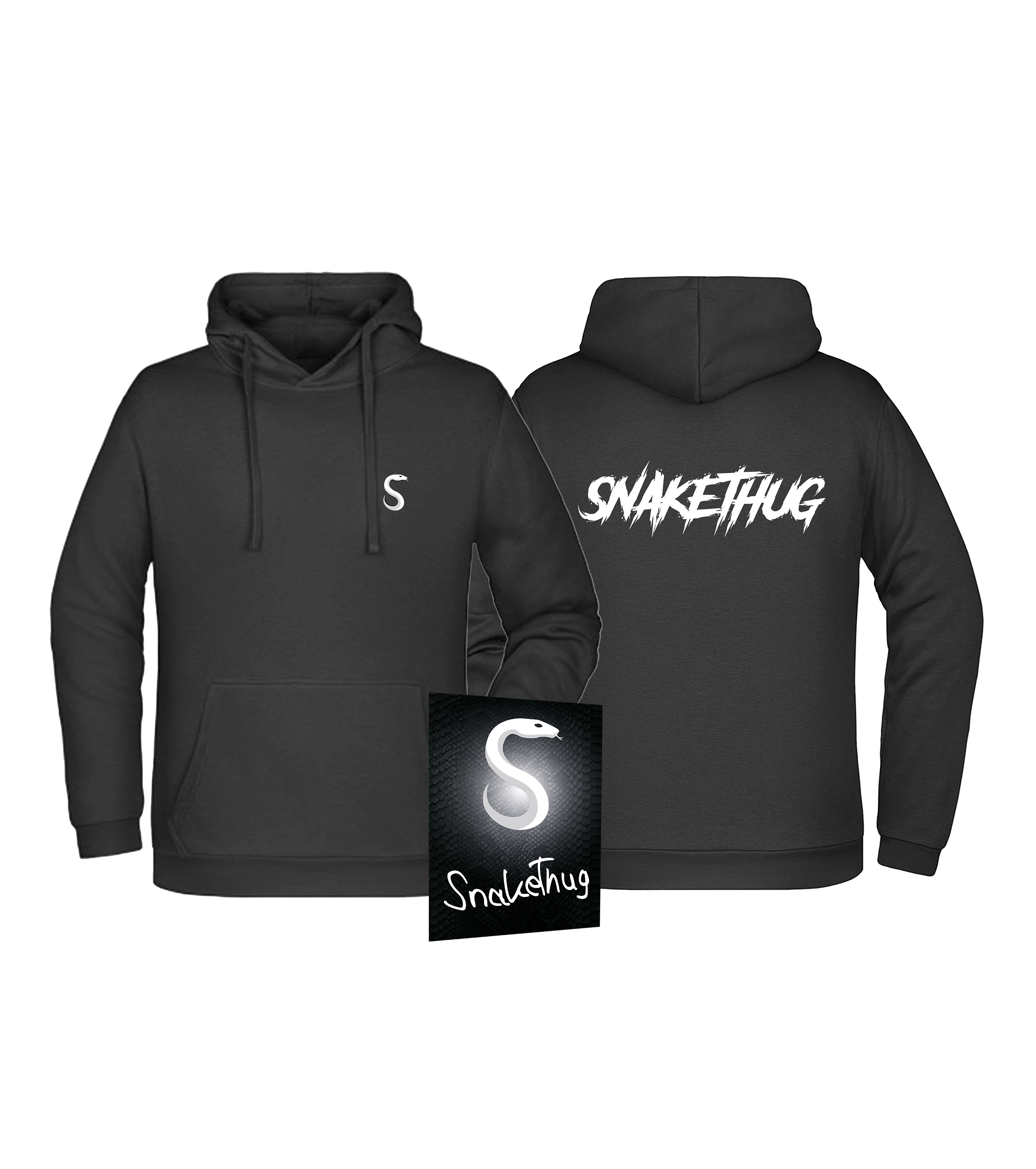 SnakeThug - Signature Hoodie Bundle + Autogrammkarte (Schwarz)