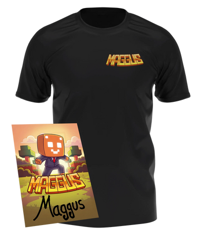 Maggus - T-Shirt mit Brustprint + Autogrammkarte