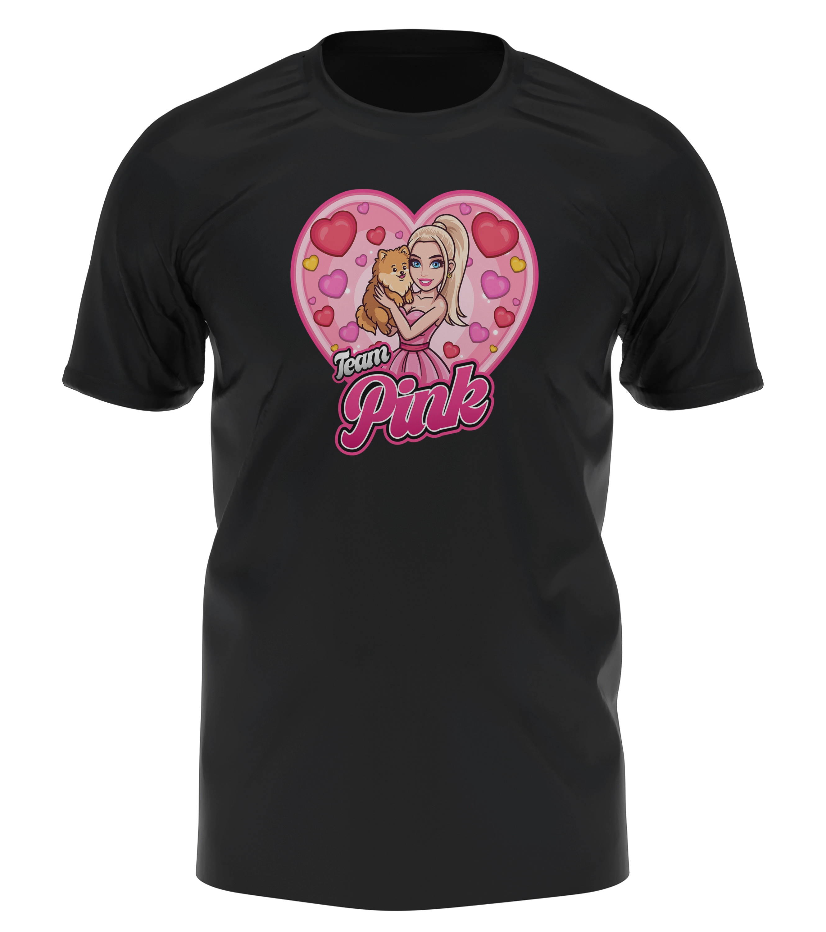 CanselGuel #TEAMPINK Valentinstag Bundle - T-Shirt + Notizbuch + Gummibärchen + Autogrammkarte