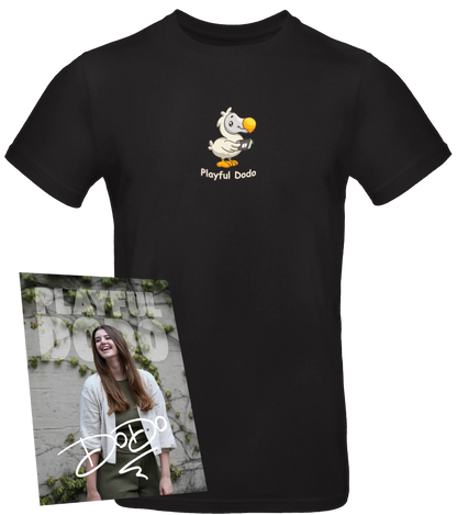 PlayfulDodo - T-Shirt + Autogrammkarte - Playful Dodo - Schwarz