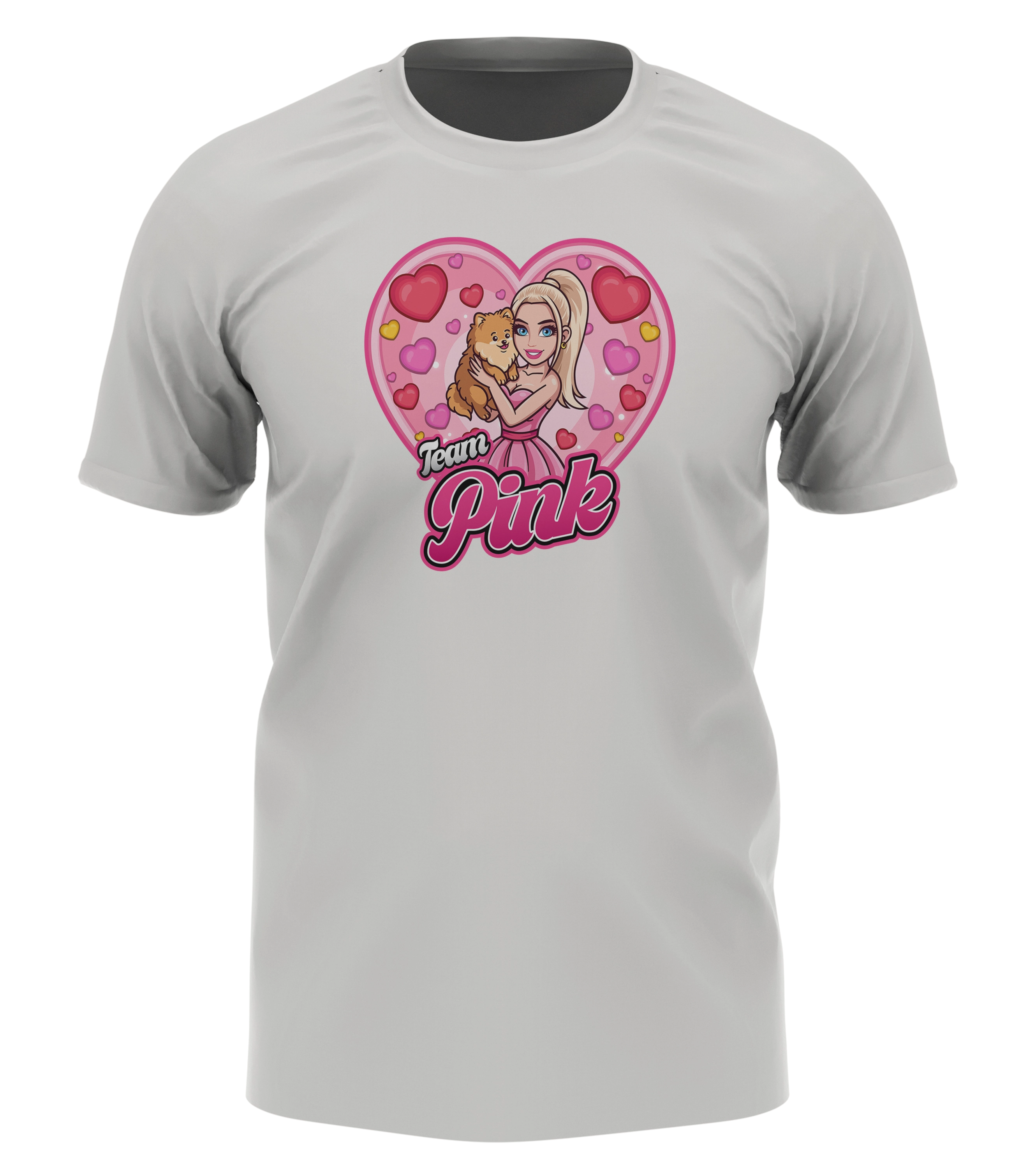 CanselGuel #TEAMPINK Valentinstag Bundle - T-Shirt + Notizbuch + Gummibärchen + Autogrammkarte