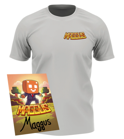 Maggus - T-Shirt mit Brustprint + Autogrammkarte