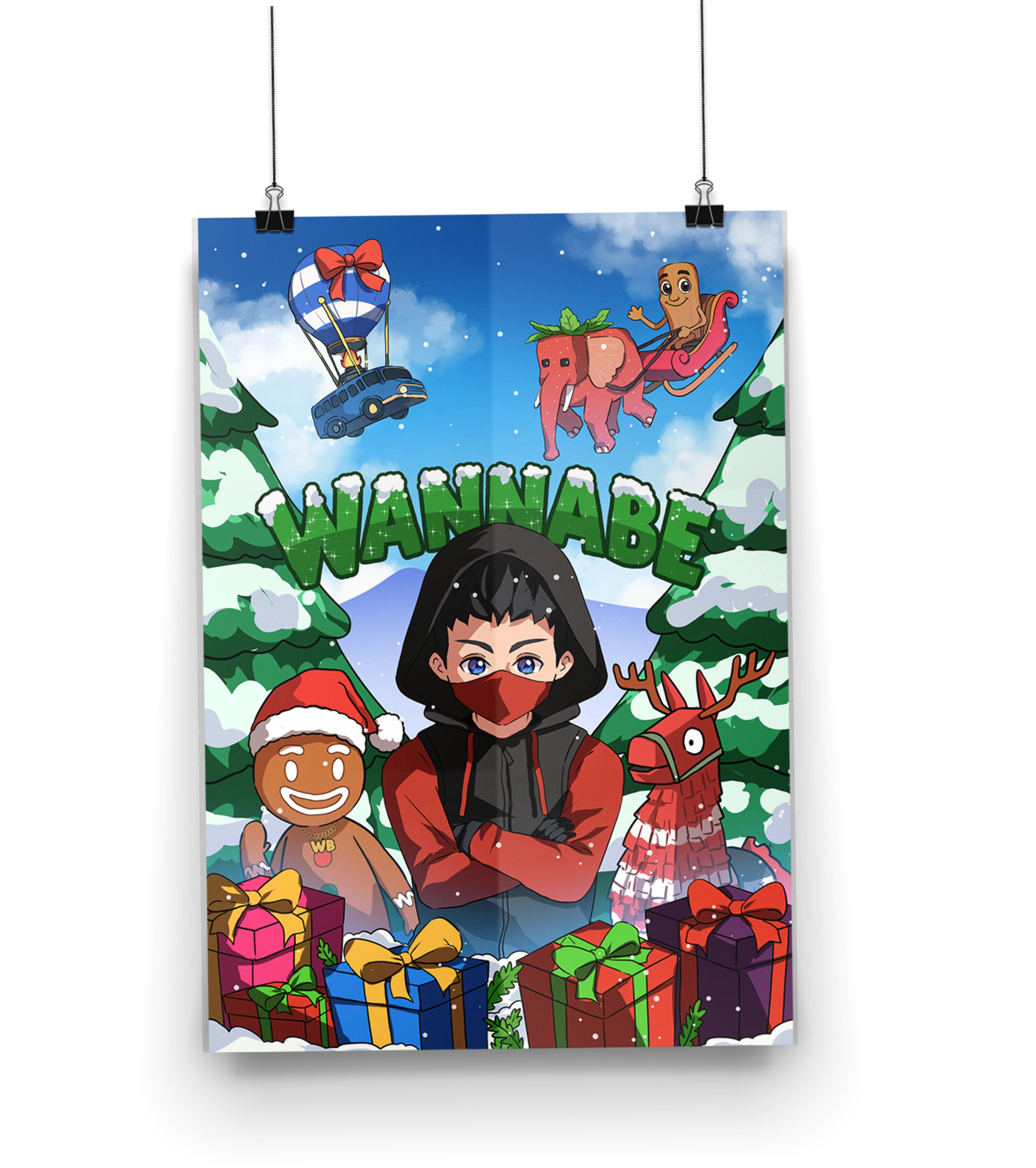 WannaBe Super Bundle - Logo Hoodie + Adventskalender + 3D-Lampe + Poster + Autogrammkarte